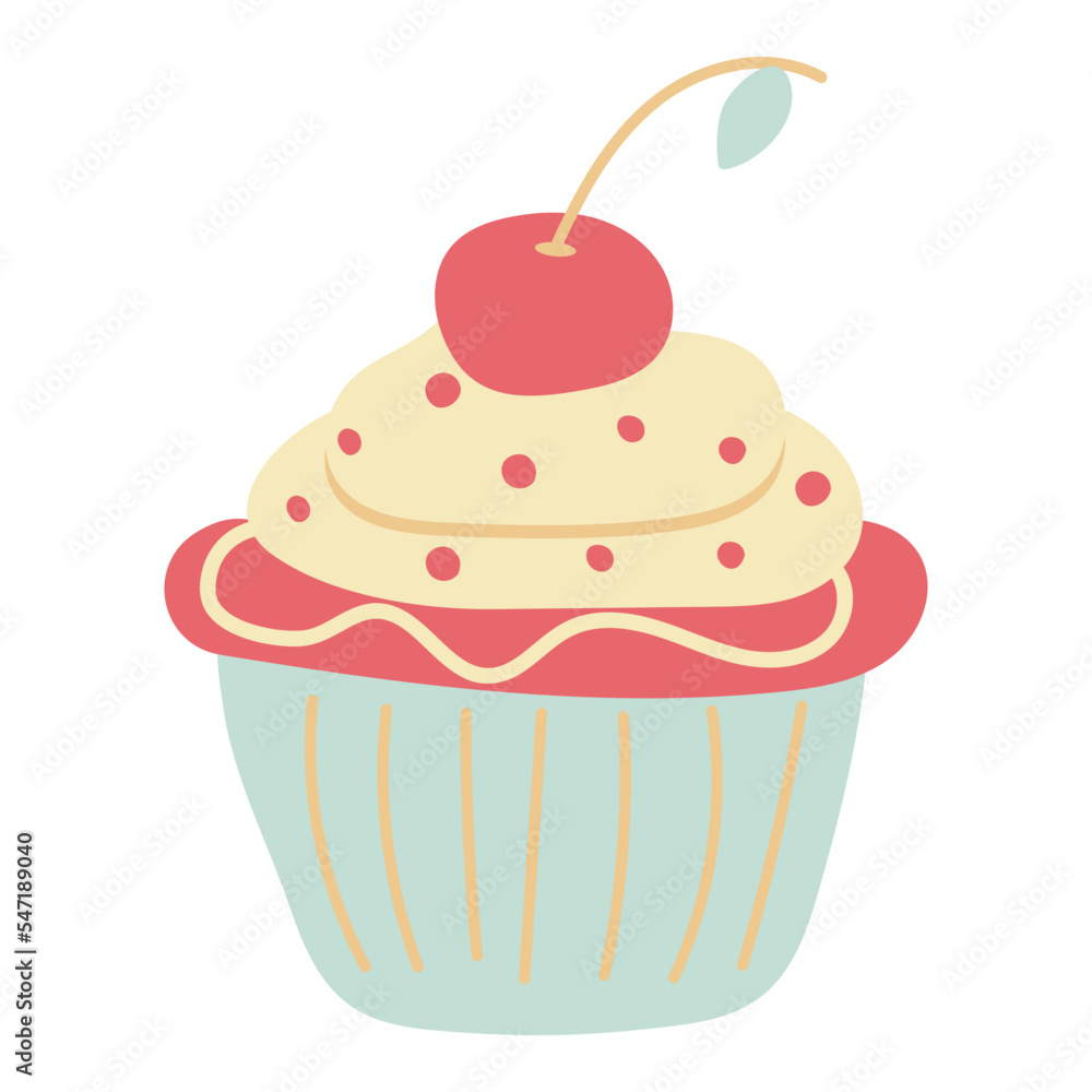 Delicious cupcake. Dessert vector illustration design Delicious cupcake. Dessert vector illustration design