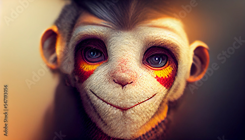 Monkey, generative ai illustration