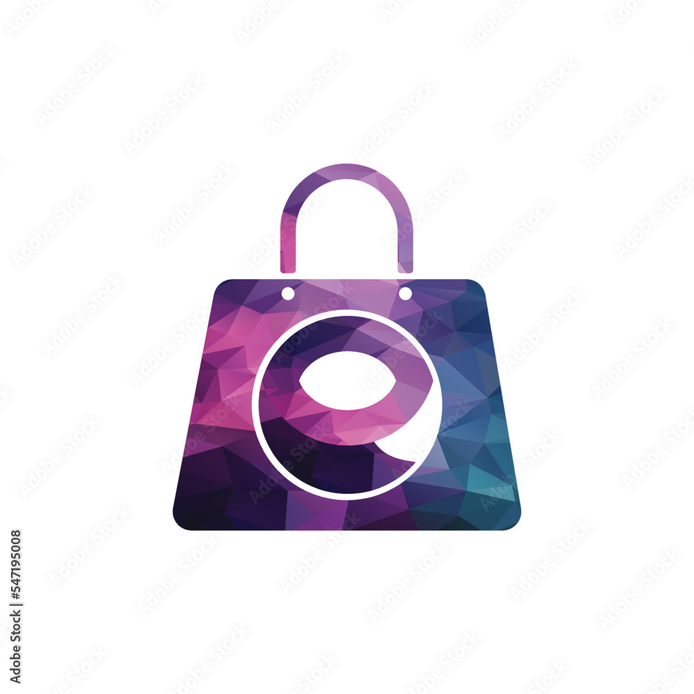 Shopping bag icon for online shop business logo. Shopping bag icon for online shop business logo.