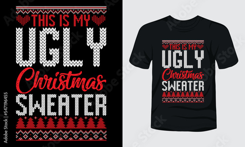 This is my ugly Christmas sweater t-shirt template