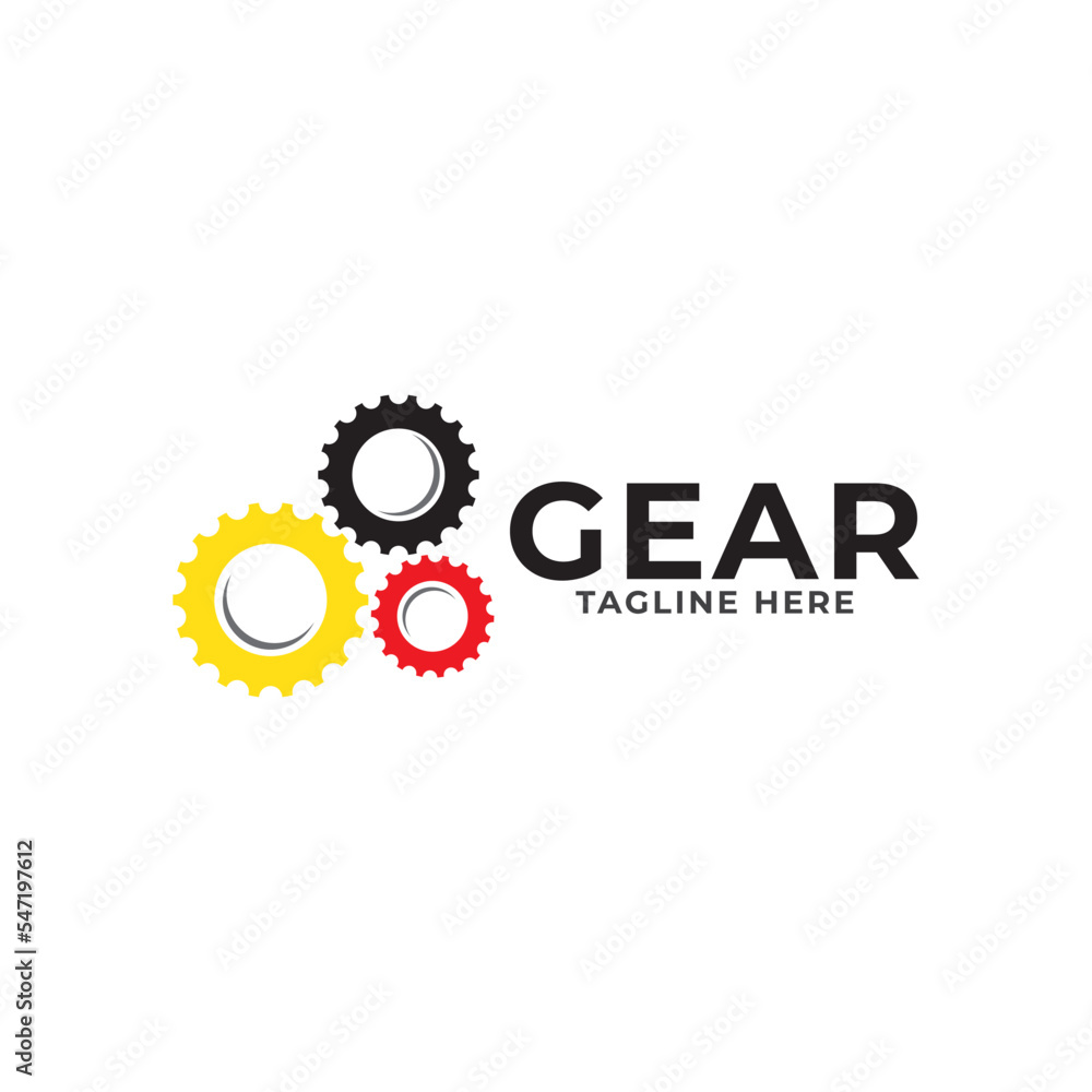 Fototapeta premium Gear logo design template vector