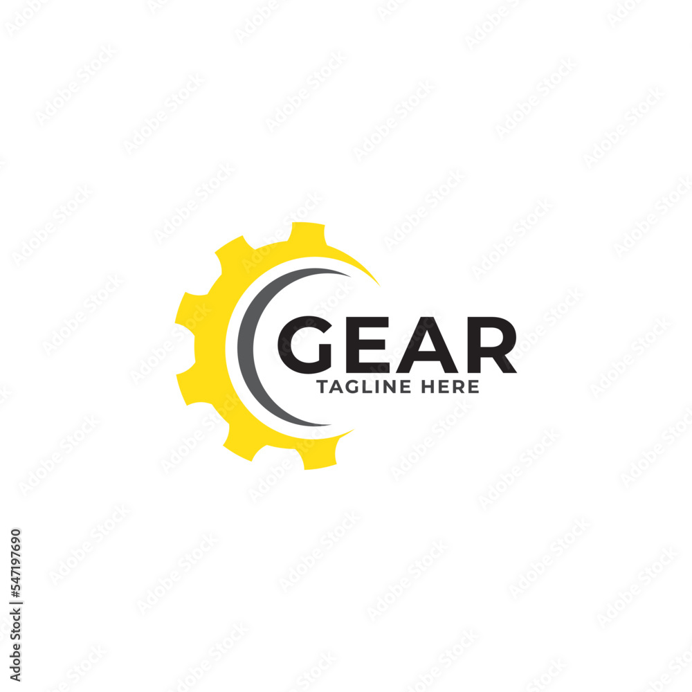 Fototapeta premium Gear logo design template vector