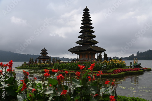 Bali, Indonesia - November 13, 2022: The Ulun Danu Beratan Temple