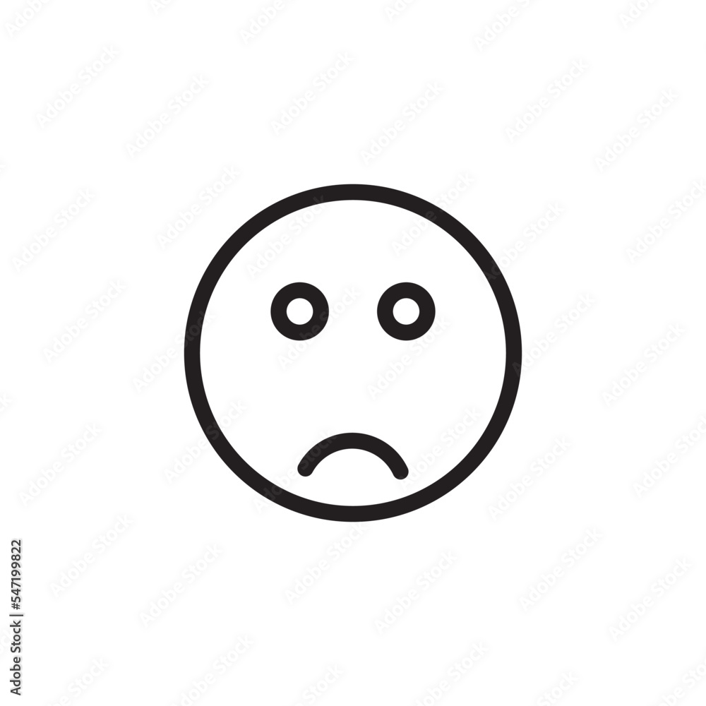 Emoticon smile flat style illustration Emoticon smile flat style illustration