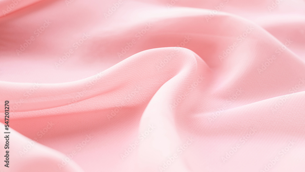 Obraz premium folds of pink silk fabric texture background