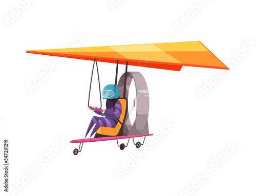 Cartoon Ultralight Trike