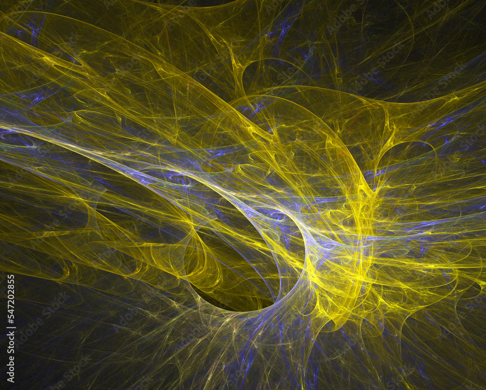 Naklejka premium fractal on black
