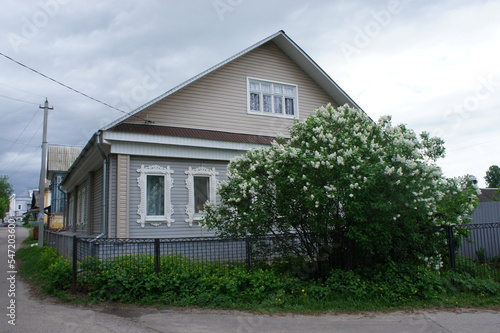 Beautiful private house in the provincial town of Gorodets
