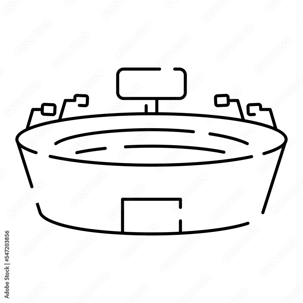 Football or soccer line icon. World cup championships and tournament. Vector line soccer stadium icon Football or soccer line icon. World cup championships and tournament. Vector line soccer stadium icon