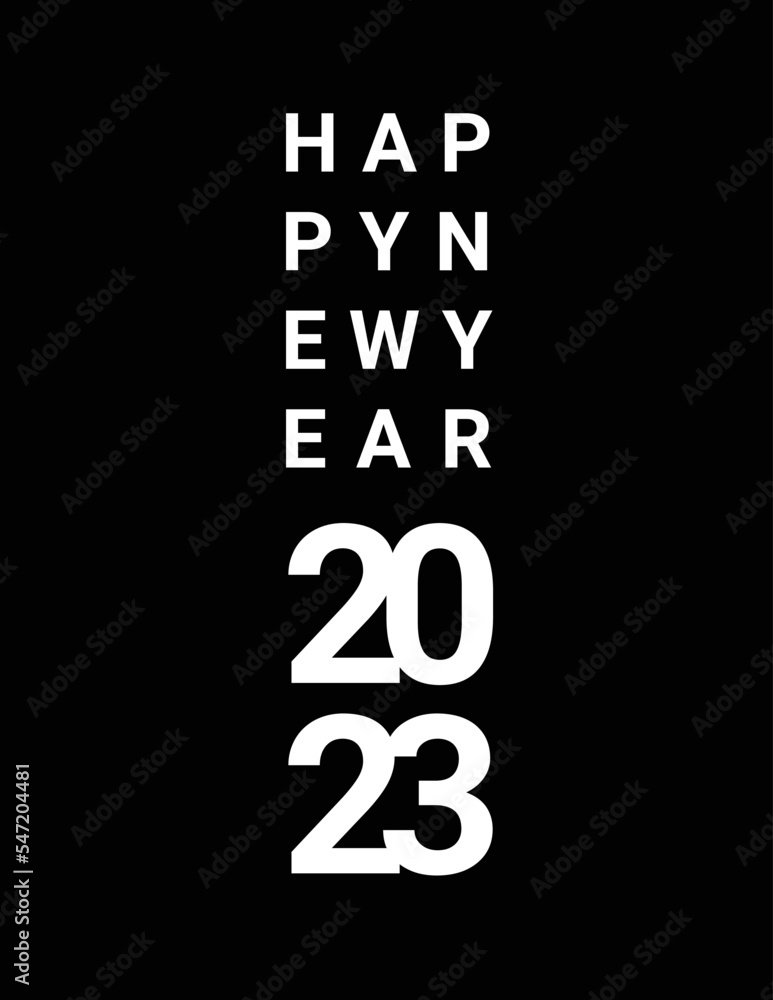 Christmas greetings minimalist card typography. Simple design new year 2023 card vector. Christmas greetings minimalist card typography. Simple design new year 2023 card vector.