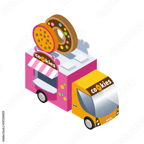 Isometric Food Truck