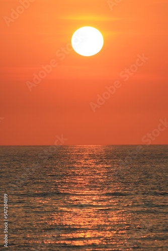 sunset over the sea © Tad