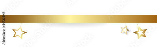 Band Banner Stern Gold Hintergrund