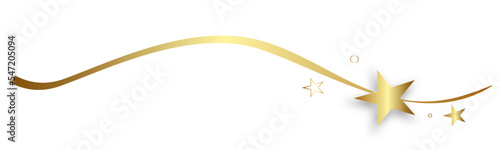 Welle Gold Wellen Band Banner