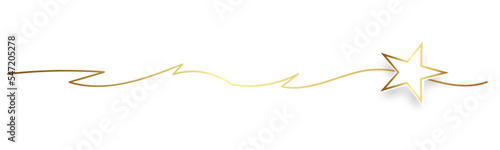 Gold Stern Welle Wellen Band Banner