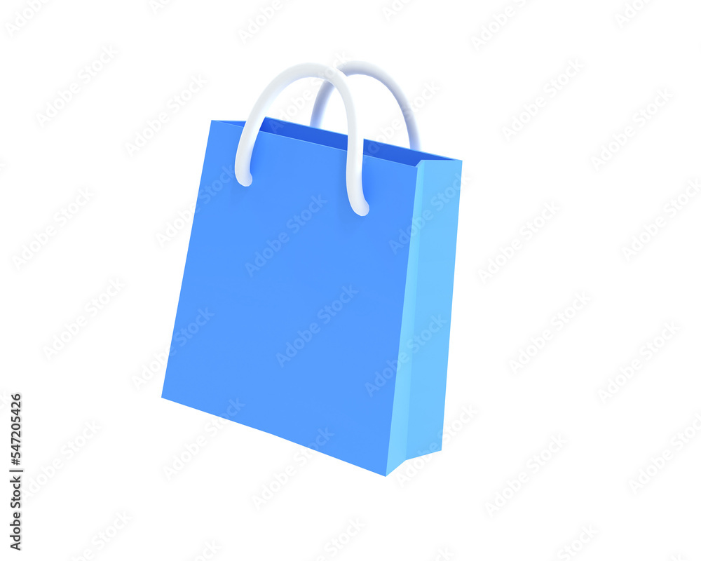 Shopping bag icon isolated 3d render illustration Shopping bag icon isolated 3d render illustration