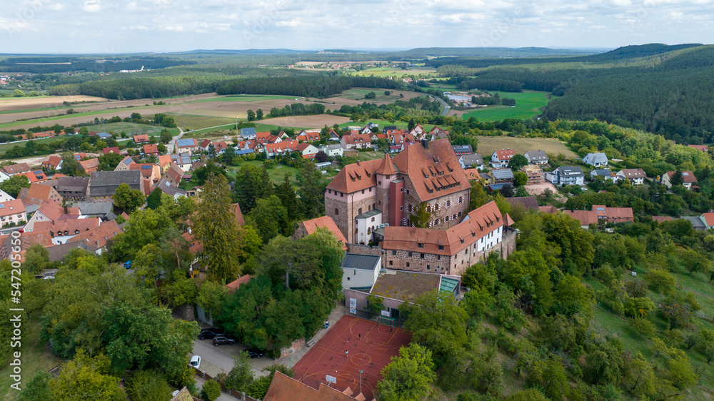 Wernfels Castle, today youth hostel, town of Spalt, Middle Franconia, Franconia, Bavaria, Germany,