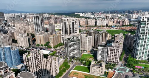 Residential district in Linkou of New Taipei of Taiwan photo