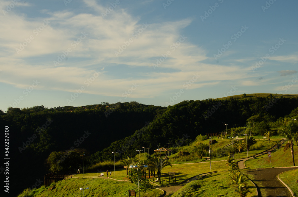 View of the hill of Sao Pedro, Sao Paulo, Brazil.