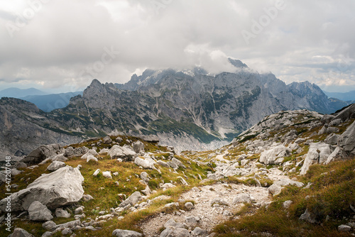landscape in the mountains, the Dachstein Mountains in the Alps in Austria © Roman