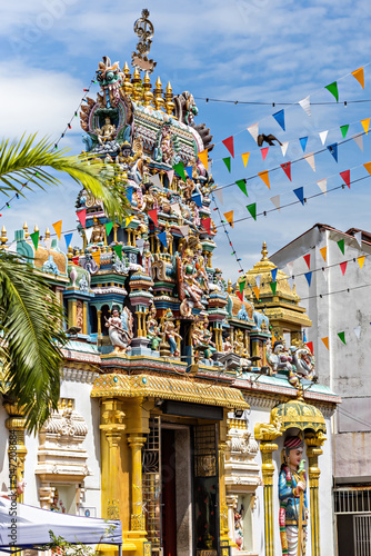 Obraz na plátne Indian temple in the Little India district of George Town, Penang, Malaysia