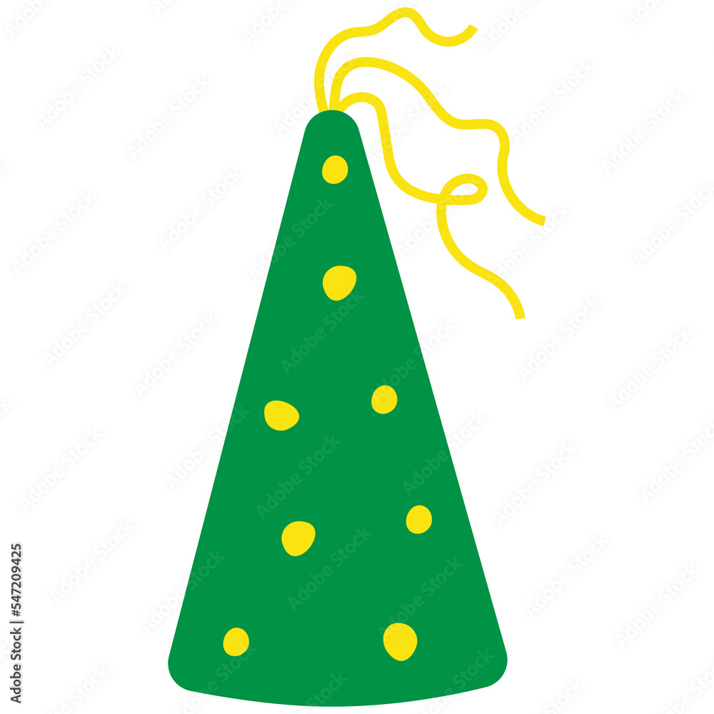 Party hat on white background Party hat on white background