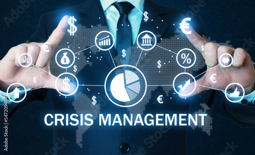 Concept of Crisis Management. Business. Finance