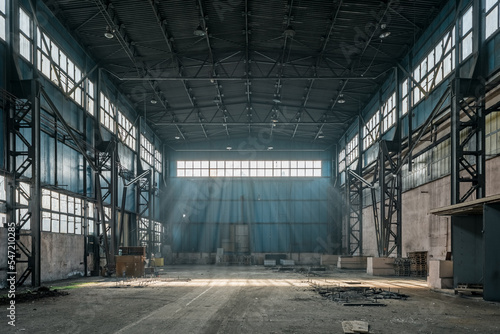 old abandoned industrial factory