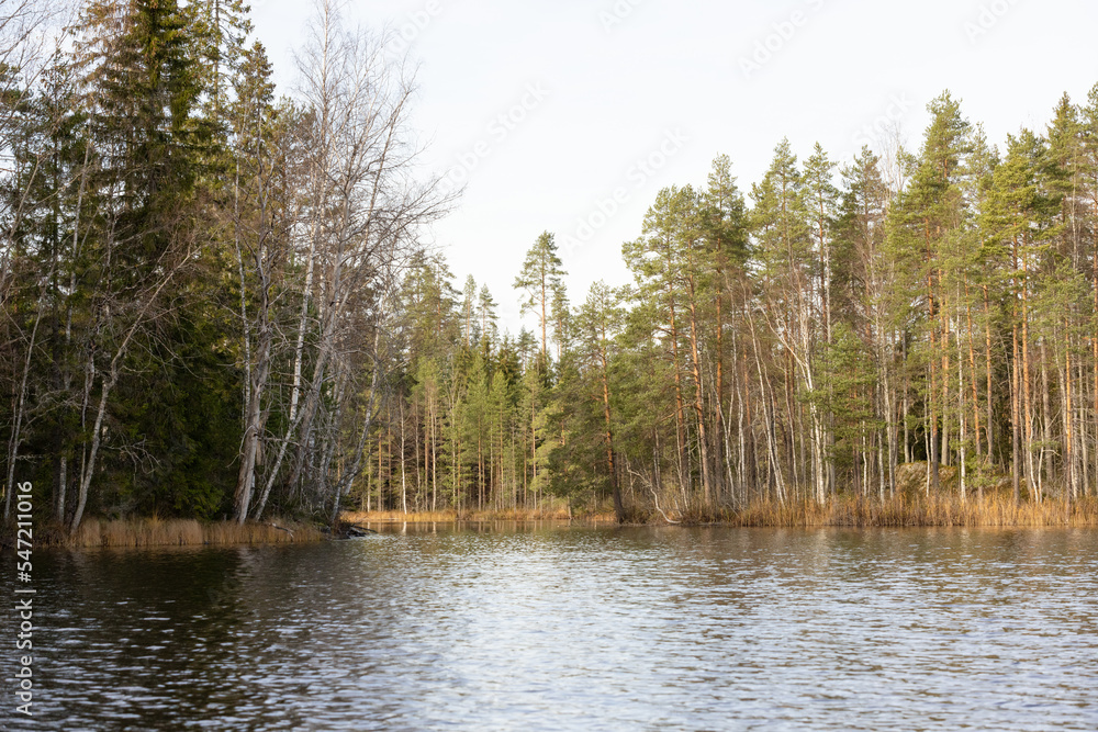 Late autumn lake view in Eastern Finland Late autumn lake view in Eastern Finland