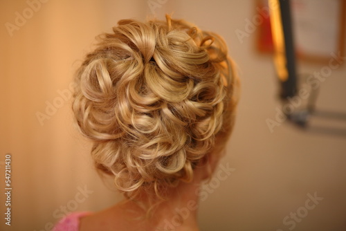 bride with hair