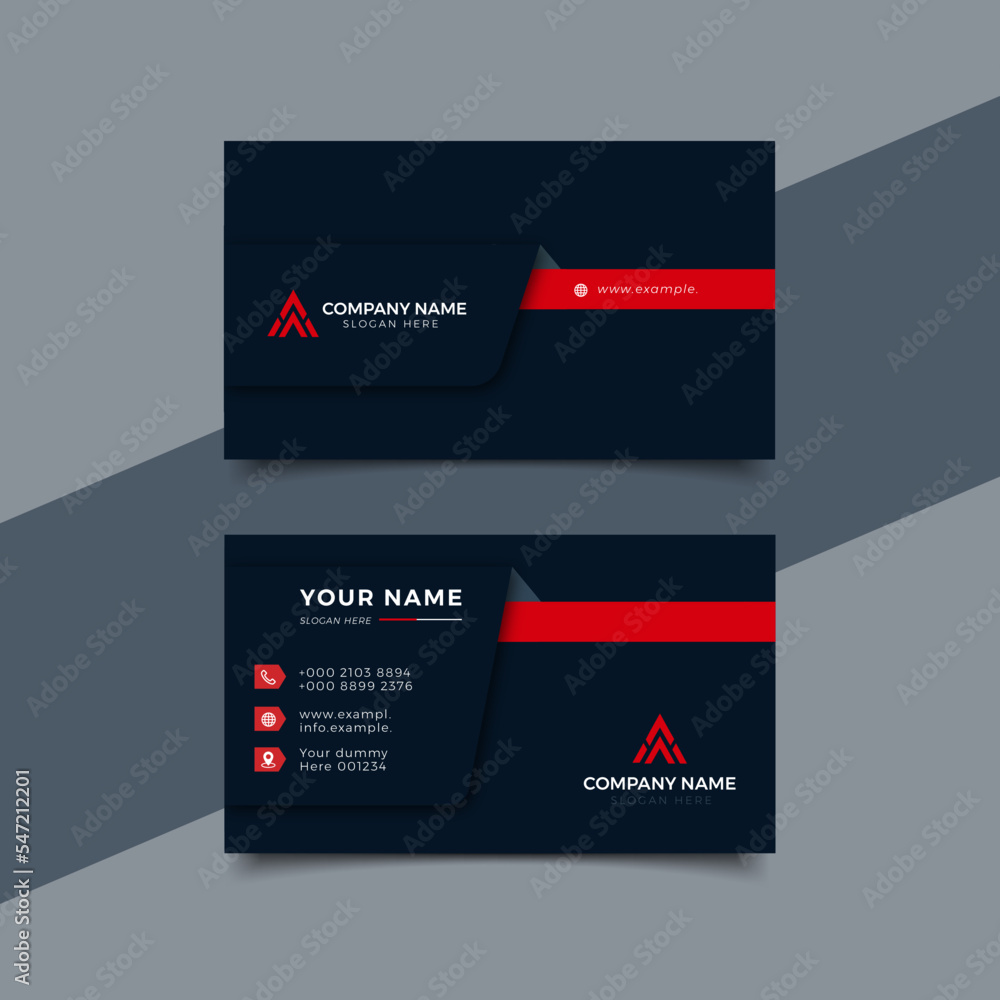 Modern professional business card Premium Vector Modern professional business card Premium Vector