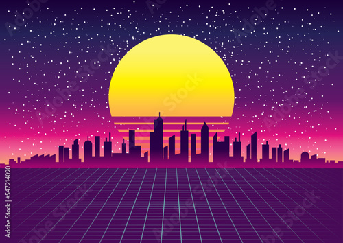 Skyline vapor wave