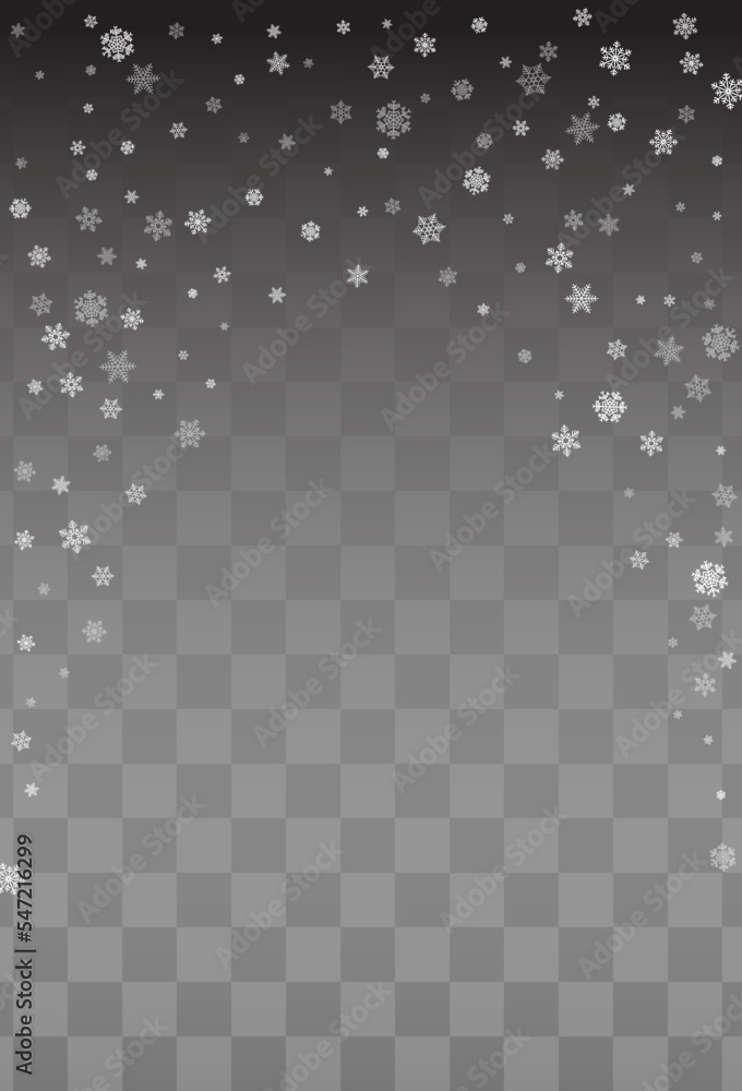 Gray Snowflake Vector Transparent Background. Gray Snowflake Vector Transparent Background.