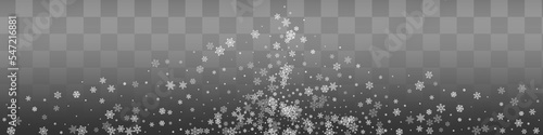 Gray Snow Vector Transparent Panoramic