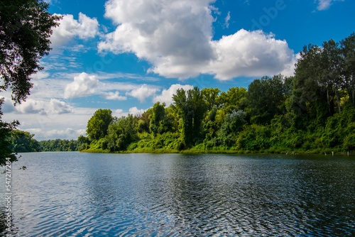 View of the Tisza river near Martely