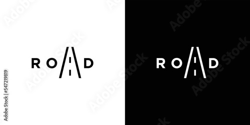 Simple and unique road logo design