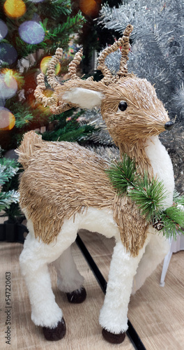 Reindeer under the Christmas tree