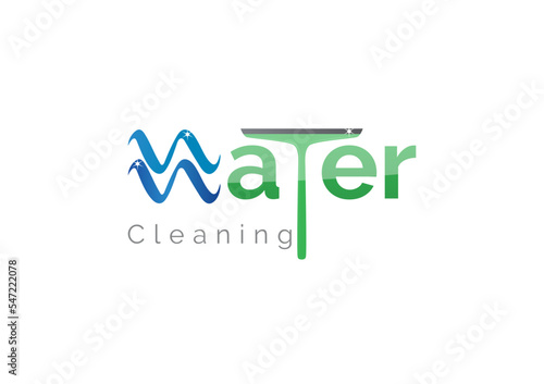 Logo concept for the cleaning service