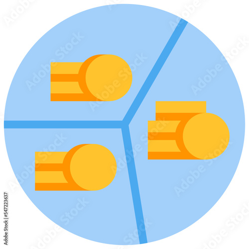 allocation flat icon