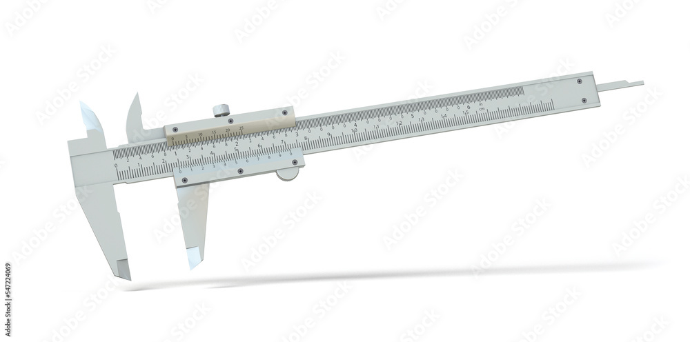 vernier caliper isolated from the white background vernier caliper isolated from the white background