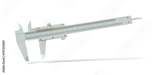 Photos vernier caliper isolated from the white background