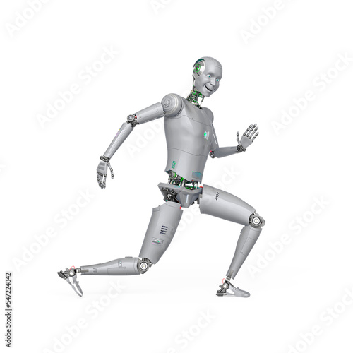 almost human cyberman is doing a robot dance © DM7