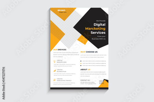 Corporate flyer template ,Modern business flyer template premium