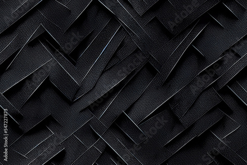 vertical shot of Dark carbon fiber thread design seamless textile pattern 3d illustrated