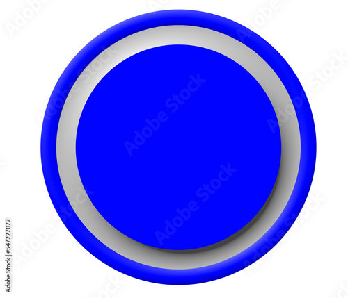 blue round button