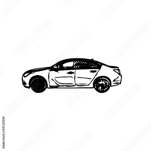 black and white drawings sketches of cars with transparent backgrounds