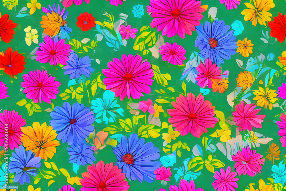Floral Wallpaper, Seamless Pattern Floral Wallpaper, Seamless Pattern