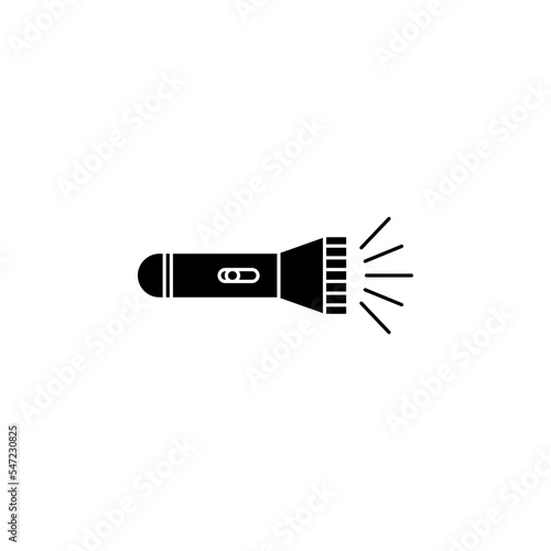 Flashlight icon, simple vector icon. Vector illustration on white background