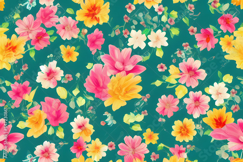 Floral Wallpaper, Seamless Pattern © Ethan