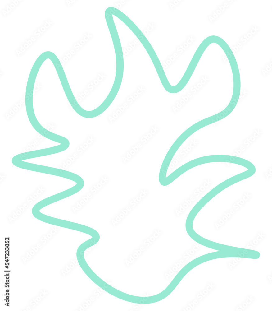 Abstract pastel shape line. Vector illustration.